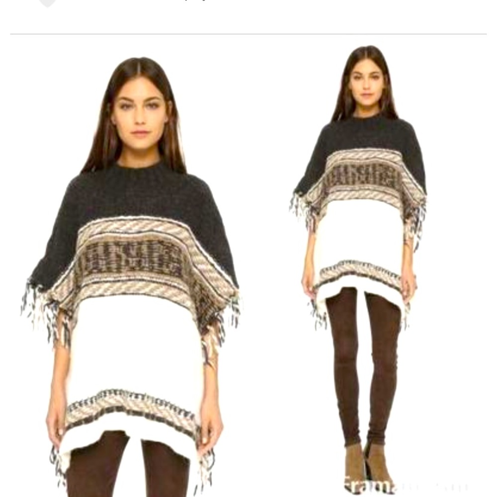 Free People Bohemian Wool Poncho